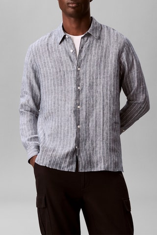 Chemise en lin - Bleu marine
