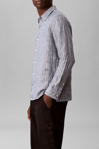 Chemise en lin - Bleu marine