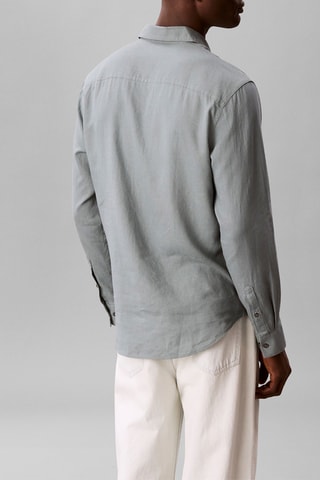 Chemise en lin - Gris clair