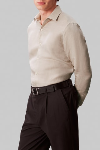 Chemise en lin - Taupe