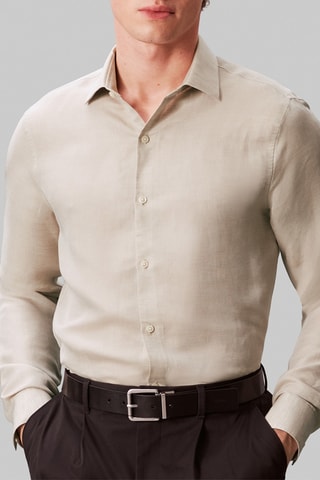 Chemise en lin - Taupe
