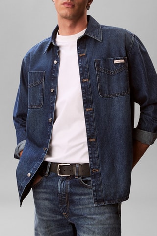 Surchemise en jean - Bleu marine