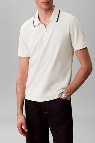 Polo regular - Blanc cassé
