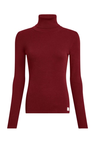 Sous-pull en coton biologique - Bordeaux