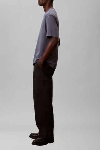 T-shirt relaxed - Bleu-gris