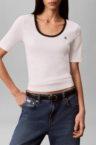 T-shirt slim - Blanc
