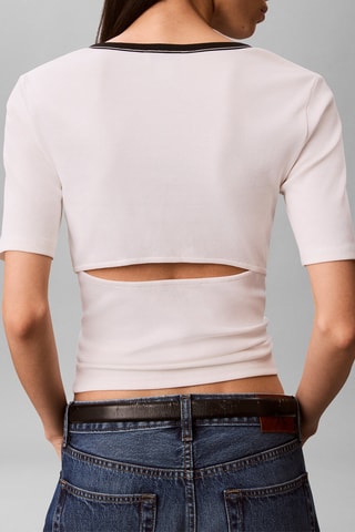 T-shirt slim - Blanc