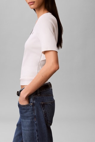 T-shirt slim - Blanc