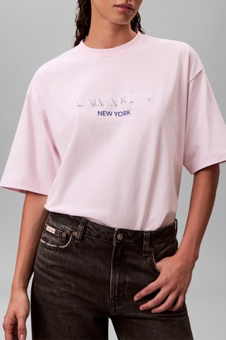 T-shirt relaxed - Rosa