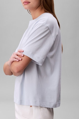 T-shirt relaxed - Bleu clair