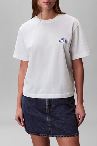 T-shirt relaxed - Blanc
