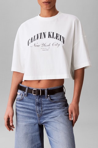 T-shirt cropped - Blanc