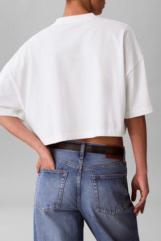 T-shirt cropped - Blanc