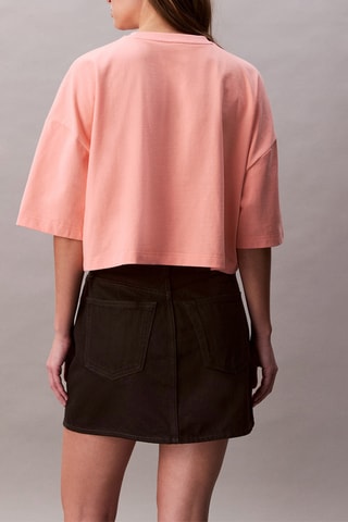 T-shirt boxy cropped - Orange