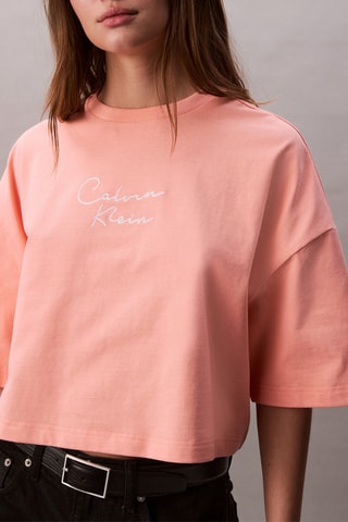 T-shirt boxy cropped - Orange