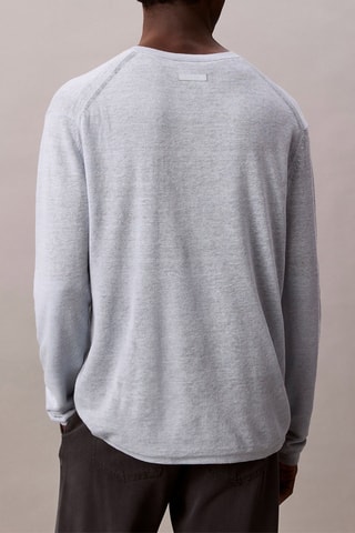 T-shirt en lin - Bleu clair