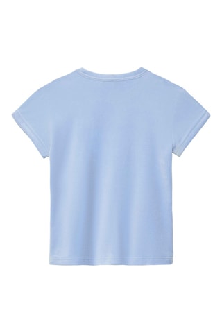 T-shirt en velours - Ciel