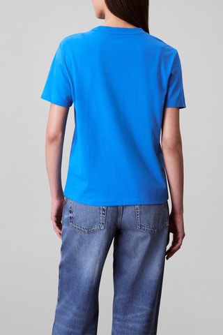 T-shirt - Bleu cobalt et blanc