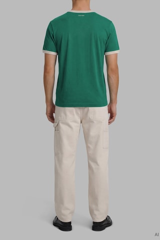 T-shirt relaxed - Vert