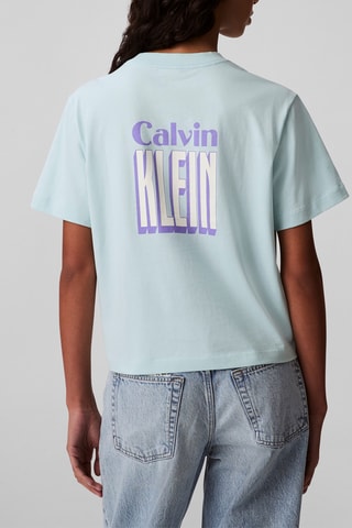 T-shirt boxy - Vert d'eau