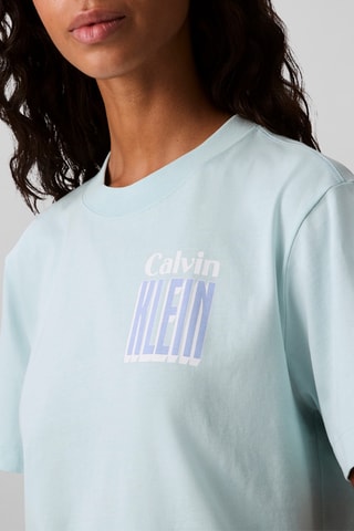 T-shirt boxy - Vert d'eau