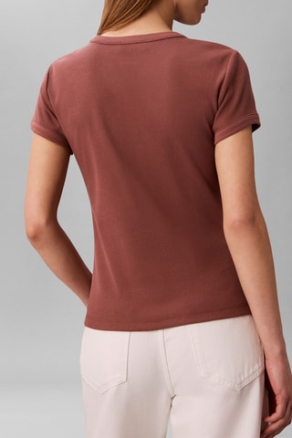 T-shirt slim - Marron