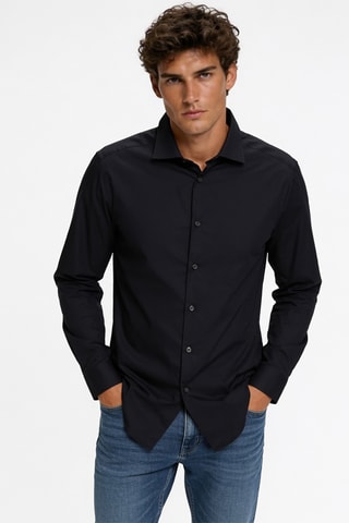Chemise regular - Noir