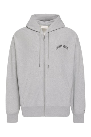 Sweat à capuche - Gris clair chiné