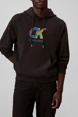 Sweat à capuche - Noir et vert clair