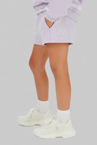 Short en coton biologique - Mauve