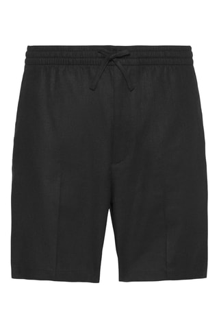 Short en lin - Noir