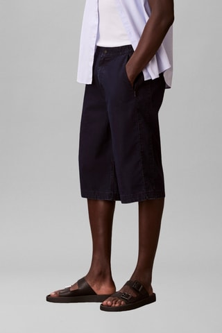 Short regular en jean - Bleu marine