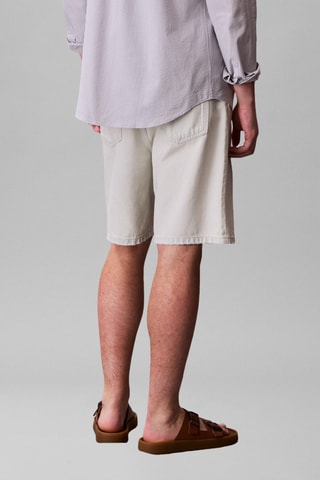 Bermuda relaxed en jean - Bleu clair
