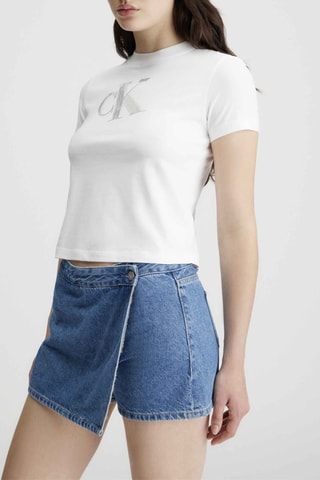 Jupe-short en jean - Bleu marine