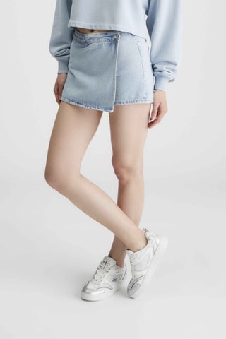 Jupe-short en jean - Ciel