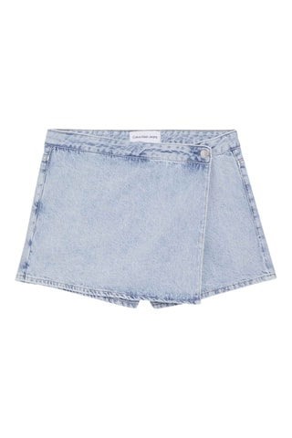 Jupe-short en jean - Ciel
