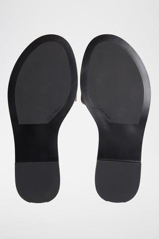 Mules en cuir - Taupe