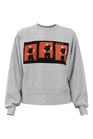 Sweat Kate Moss - Gris clair chiné