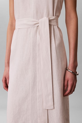 Robe droite en lin - Ecru
