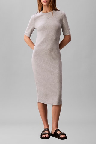 Robe t-shirt - Gris chiné