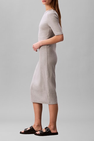 Robe t-shirt - Gris chiné
