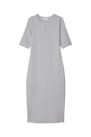 Robe t-shirt - Gris chiné