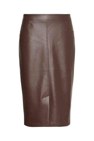 Jupe droite - Marron