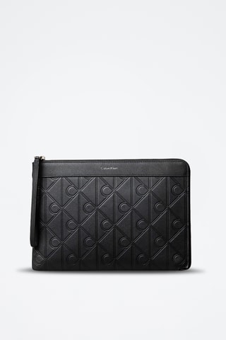 Pochette en cuir - Noir