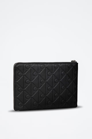 Pochette en cuir - Noir