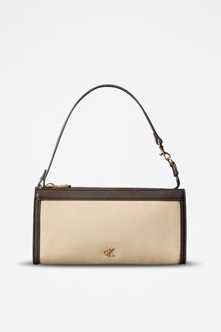 Sac porté épaule - Marron et beige