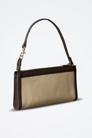 Sac porté épaule - Marron et beige