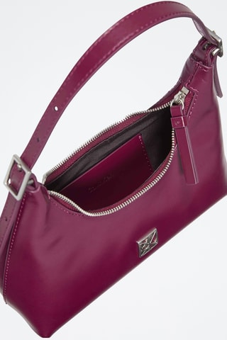 Sac porté épaule en cuir - Rose