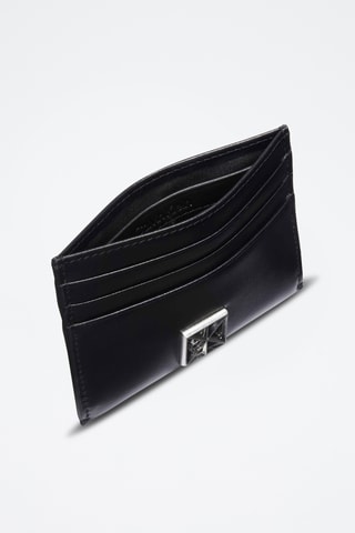 Porte-cartes en cuir - Noir