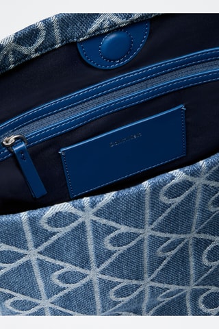 Sac seau en jean - Bleu foncé